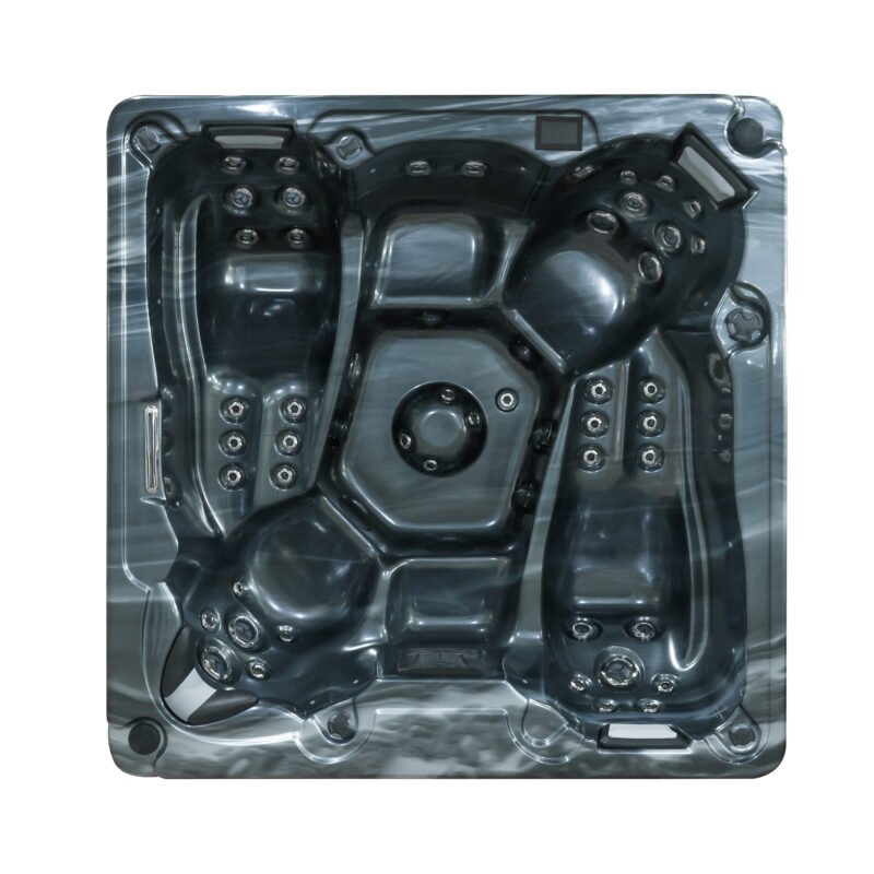 5 vietų sūkurinė vonia v04 juoda