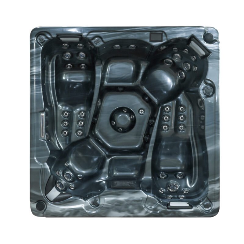 5 vietų sūkurinė vonia v04 juoda