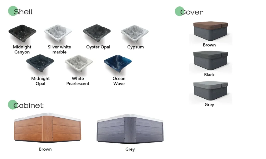 5 vietų masažinė vonia zr6005